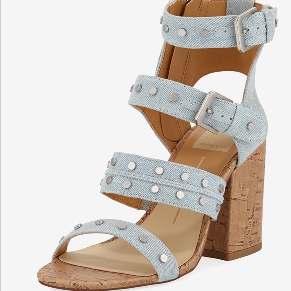 Dolce Vita Eddie Light Denim Gladiator Sandal